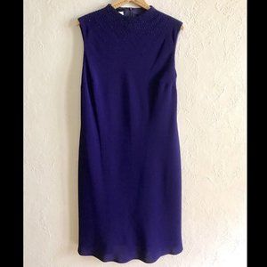 EVAN PICONE 14 VIOLET BLUE BEADED DRESS Womens